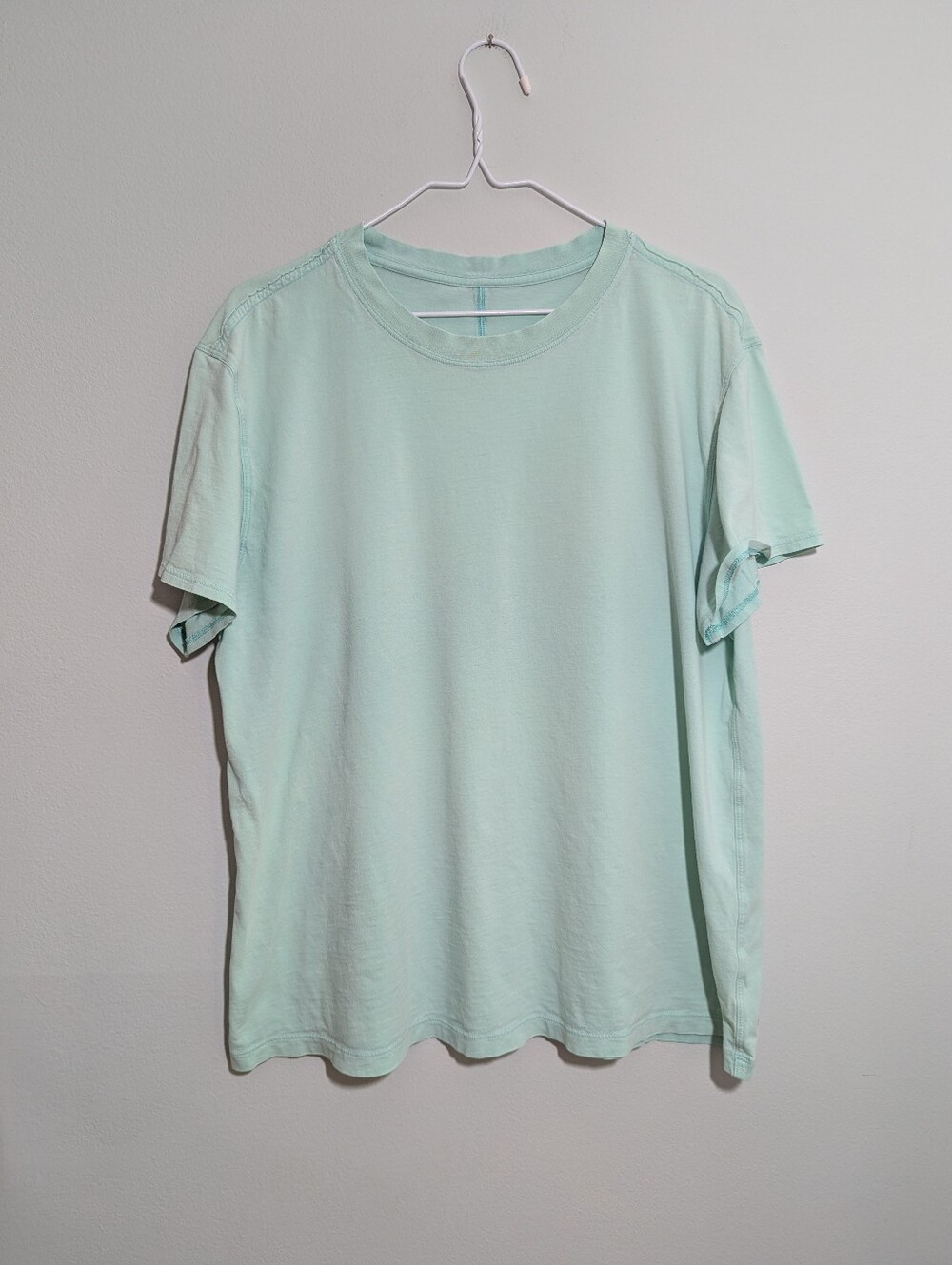 Lululemon All Yours Cotton T-Shirt Women's 12/14? Wild Mint Green Pima Cotton